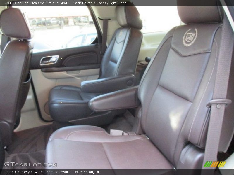 Black Raven / Cocoa/Light Linen 2012 Cadillac Escalade Platinum AWD