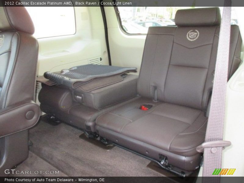 Black Raven / Cocoa/Light Linen 2012 Cadillac Escalade Platinum AWD
