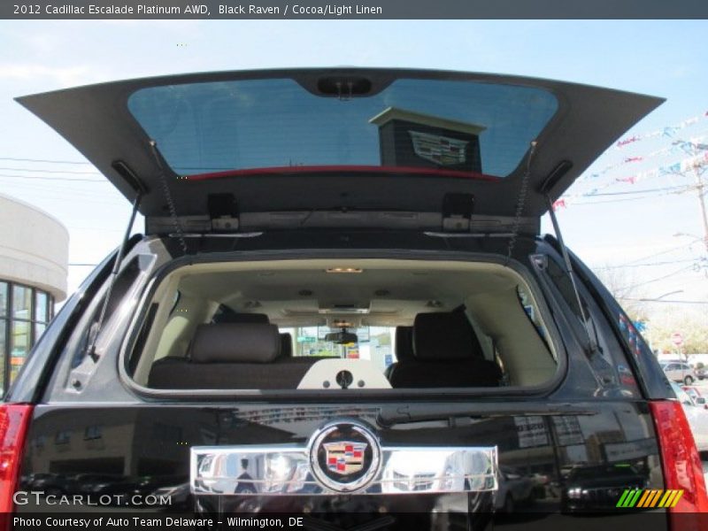 Black Raven / Cocoa/Light Linen 2012 Cadillac Escalade Platinum AWD