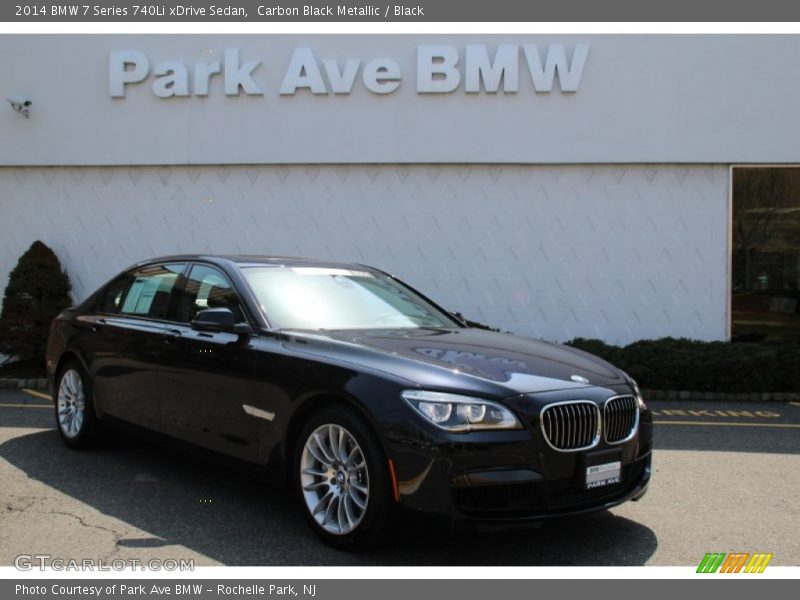 Carbon Black Metallic / Black 2014 BMW 7 Series 740Li xDrive Sedan