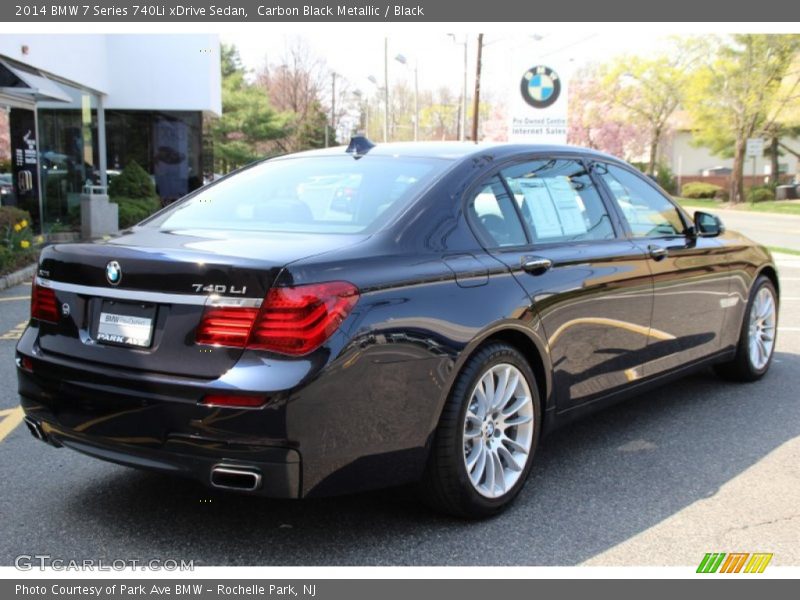 Carbon Black Metallic / Black 2014 BMW 7 Series 740Li xDrive Sedan