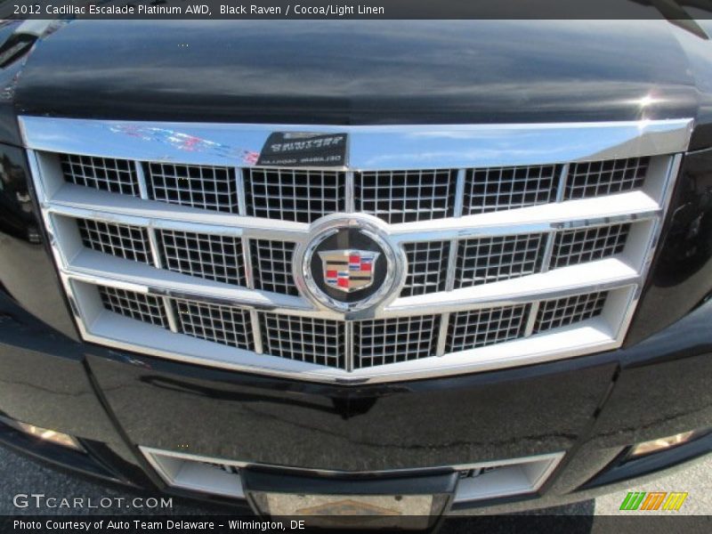 Black Raven / Cocoa/Light Linen 2012 Cadillac Escalade Platinum AWD