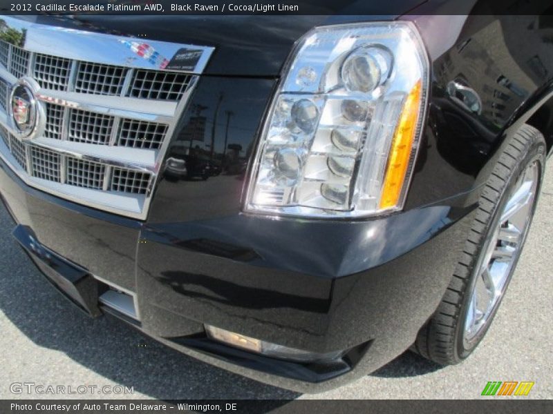 Black Raven / Cocoa/Light Linen 2012 Cadillac Escalade Platinum AWD