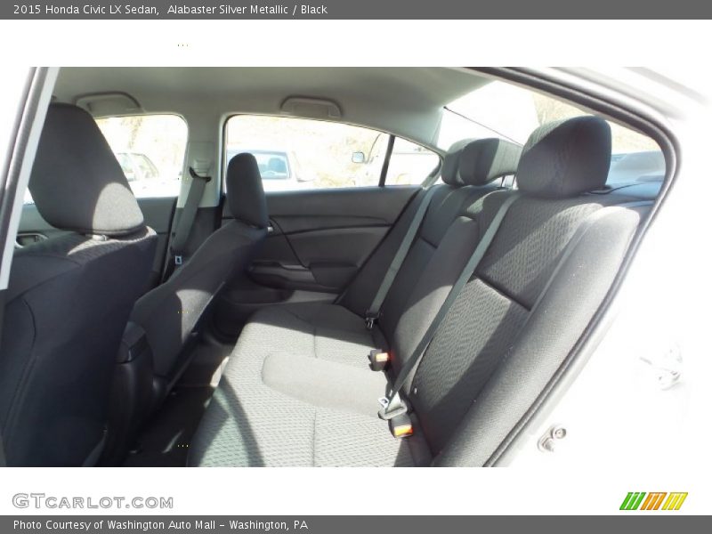 Alabaster Silver Metallic / Black 2015 Honda Civic LX Sedan