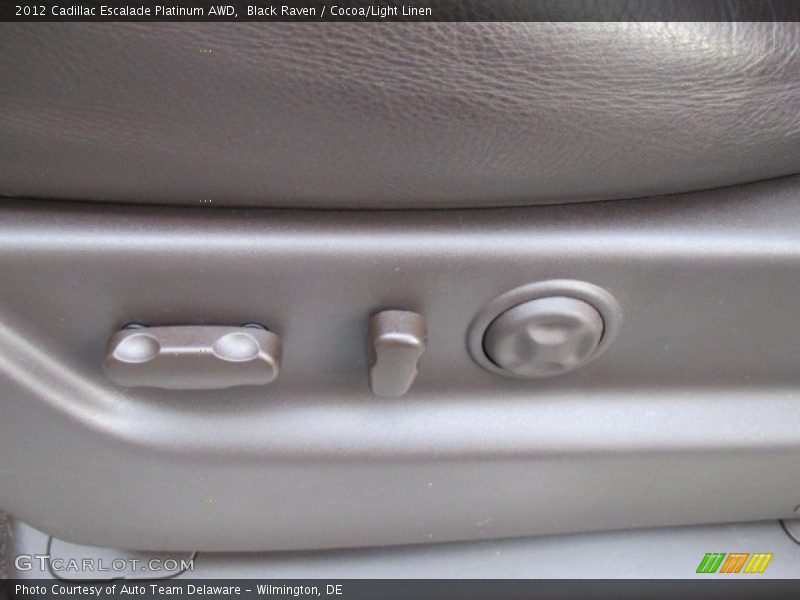 Black Raven / Cocoa/Light Linen 2012 Cadillac Escalade Platinum AWD