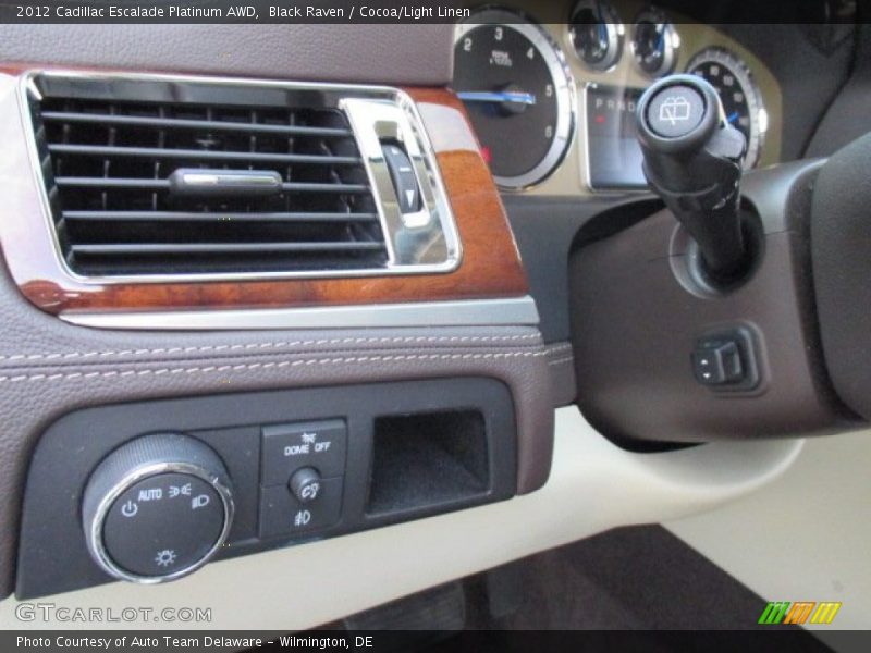 Black Raven / Cocoa/Light Linen 2012 Cadillac Escalade Platinum AWD