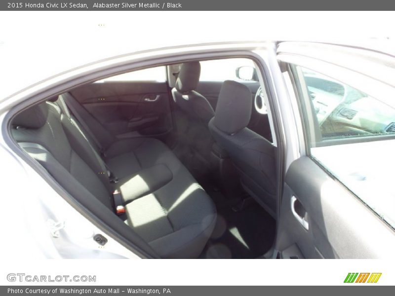 Alabaster Silver Metallic / Black 2015 Honda Civic LX Sedan