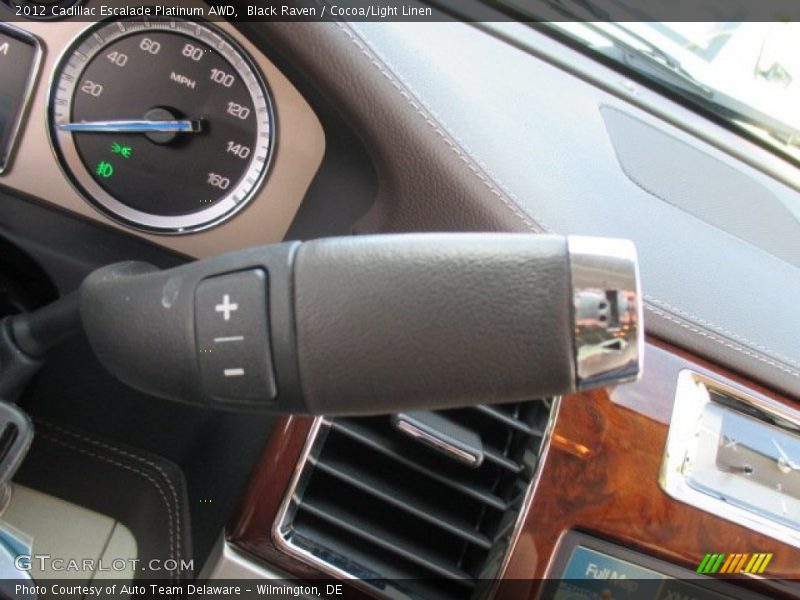 Black Raven / Cocoa/Light Linen 2012 Cadillac Escalade Platinum AWD
