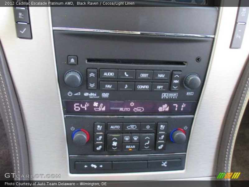 Black Raven / Cocoa/Light Linen 2012 Cadillac Escalade Platinum AWD