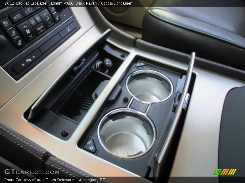Black Raven / Cocoa/Light Linen 2012 Cadillac Escalade Platinum AWD