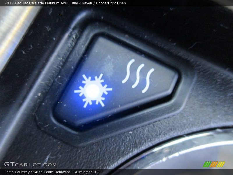 Black Raven / Cocoa/Light Linen 2012 Cadillac Escalade Platinum AWD