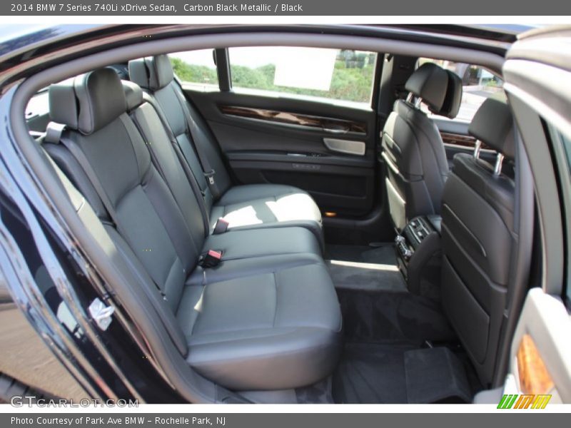 Rear Seat of 2014 7 Series 740Li xDrive Sedan