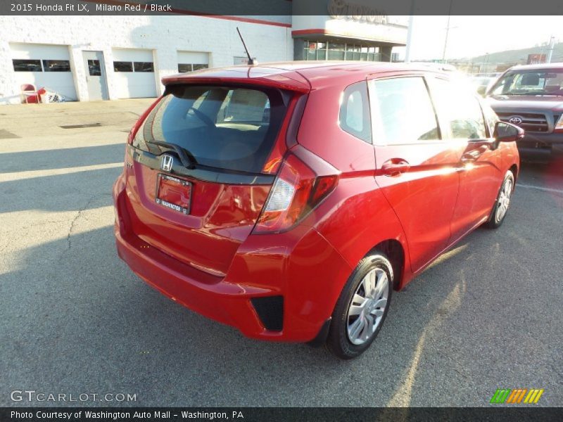 Milano Red / Black 2015 Honda Fit LX
