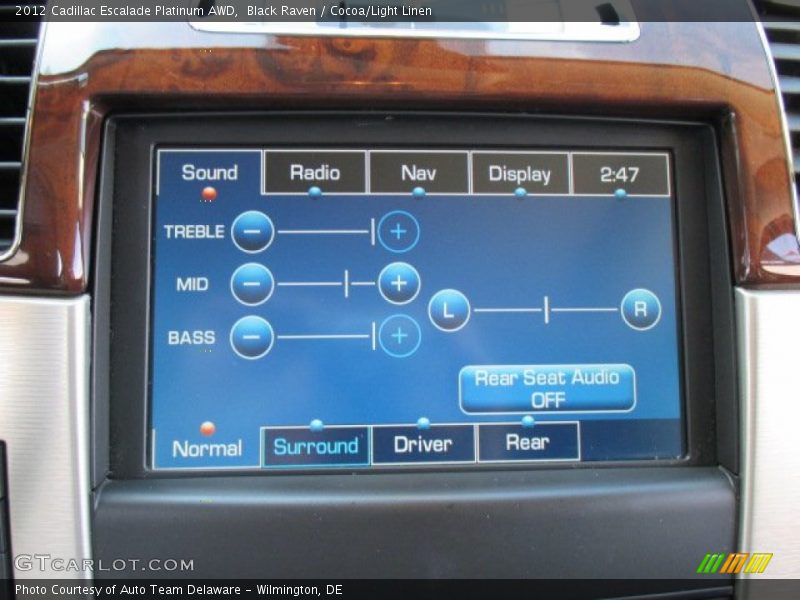 Black Raven / Cocoa/Light Linen 2012 Cadillac Escalade Platinum AWD