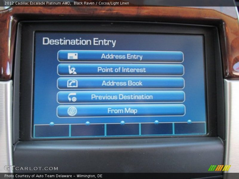 Black Raven / Cocoa/Light Linen 2012 Cadillac Escalade Platinum AWD