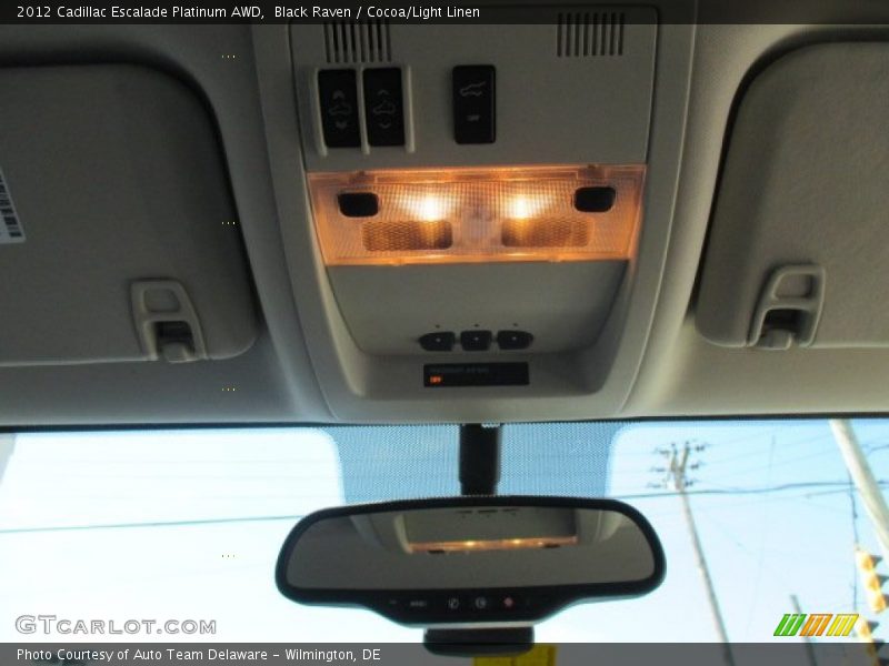 Black Raven / Cocoa/Light Linen 2012 Cadillac Escalade Platinum AWD