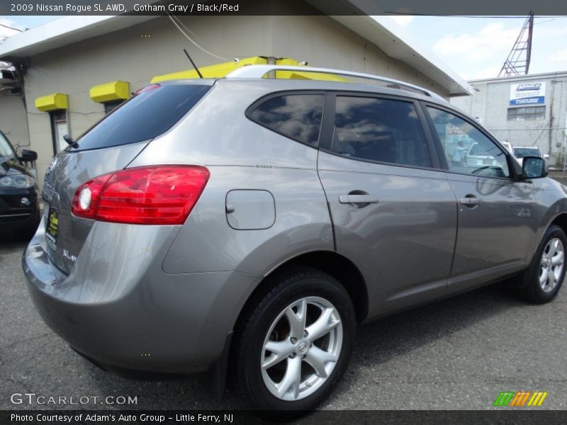 Gotham Gray / Black/Red 2009 Nissan Rogue SL AWD
