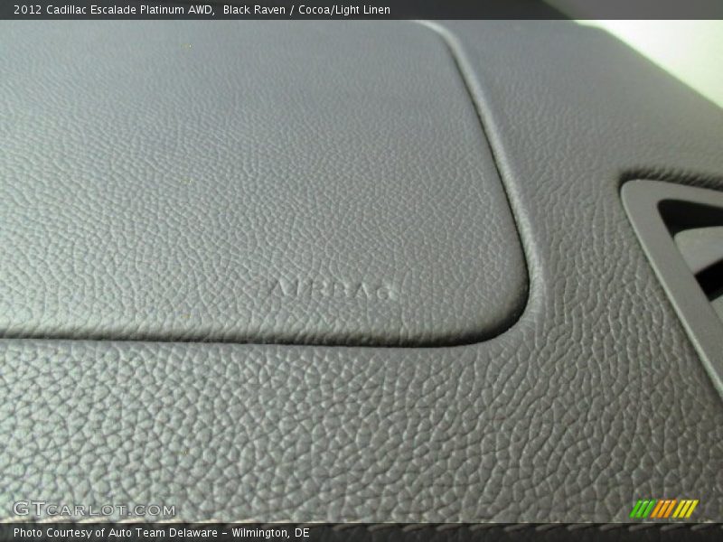Black Raven / Cocoa/Light Linen 2012 Cadillac Escalade Platinum AWD