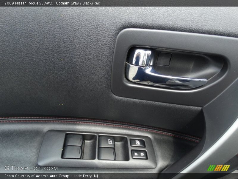 Gotham Gray / Black/Red 2009 Nissan Rogue SL AWD