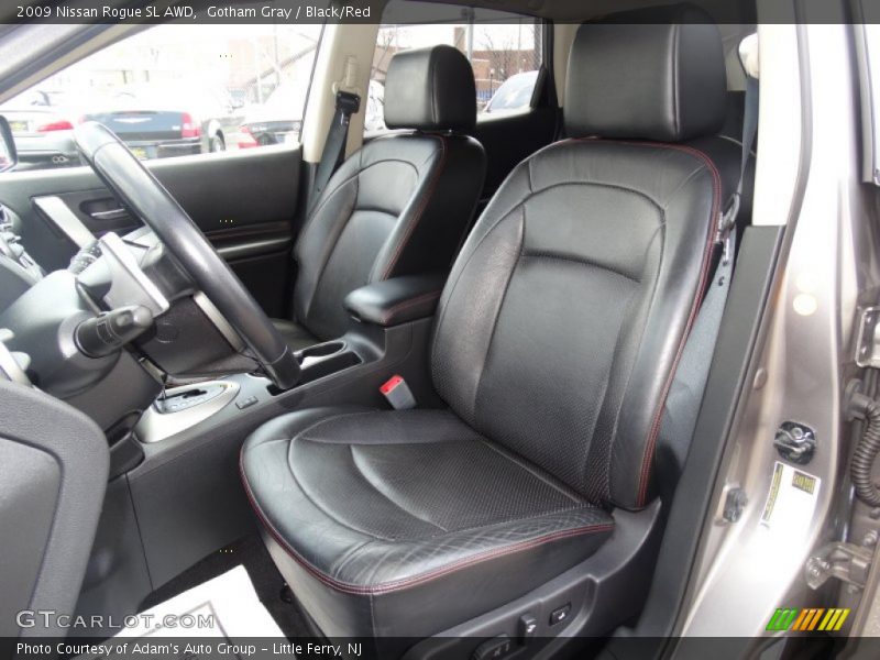 Gotham Gray / Black/Red 2009 Nissan Rogue SL AWD
