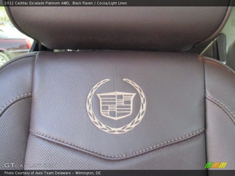 Black Raven / Cocoa/Light Linen 2012 Cadillac Escalade Platinum AWD