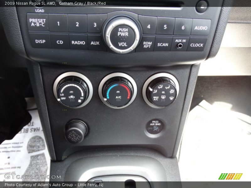 Gotham Gray / Black/Red 2009 Nissan Rogue SL AWD