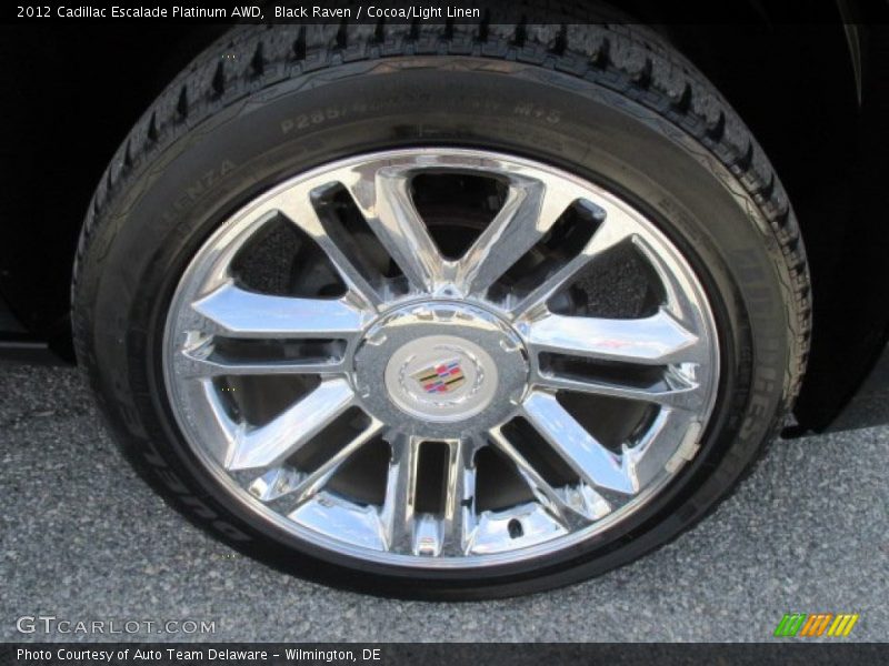 Black Raven / Cocoa/Light Linen 2012 Cadillac Escalade Platinum AWD