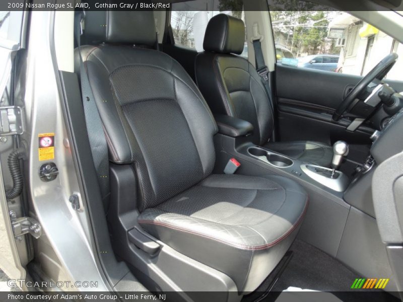 Gotham Gray / Black/Red 2009 Nissan Rogue SL AWD