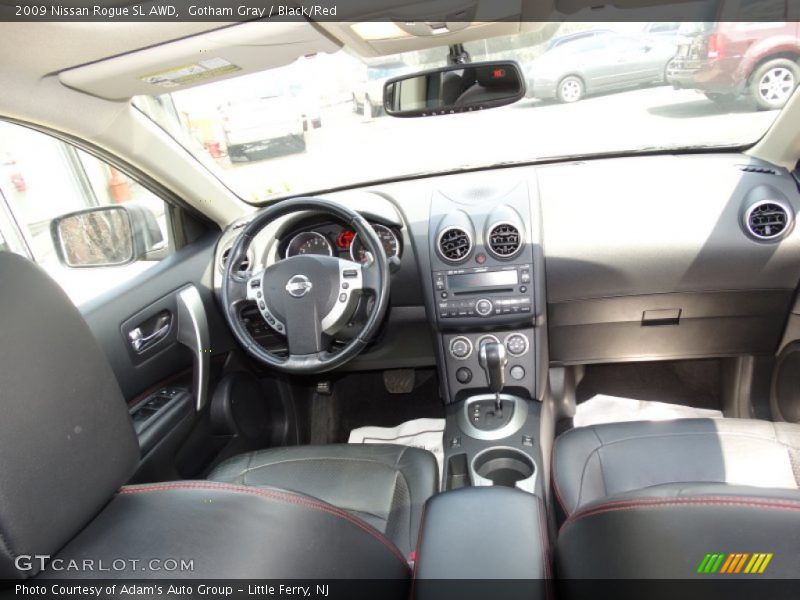 Gotham Gray / Black/Red 2009 Nissan Rogue SL AWD