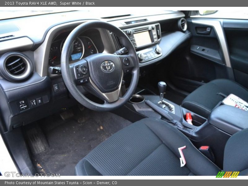  2013 RAV4 XLE AWD Black Interior