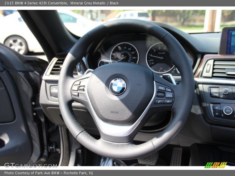 Mineral Grey Metallic / Black 2015 BMW 4 Series 428i Convertible