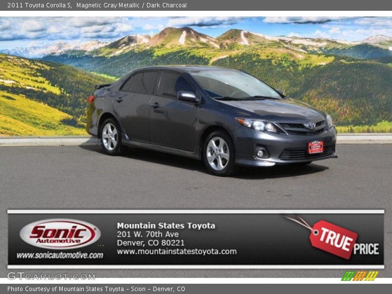 Magnetic Gray Metallic / Dark Charcoal 2011 Toyota Corolla S