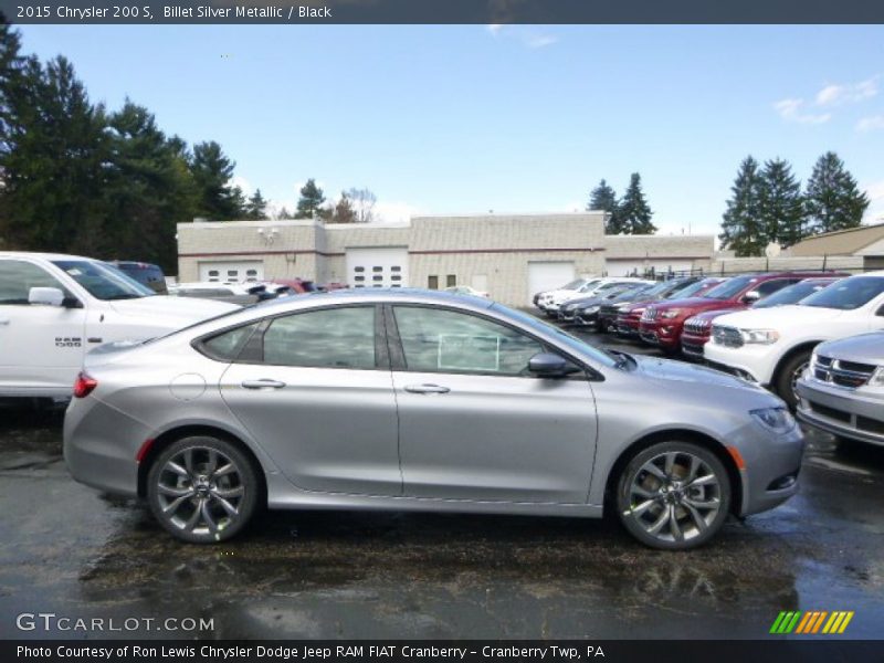 Billet Silver Metallic / Black 2015 Chrysler 200 S