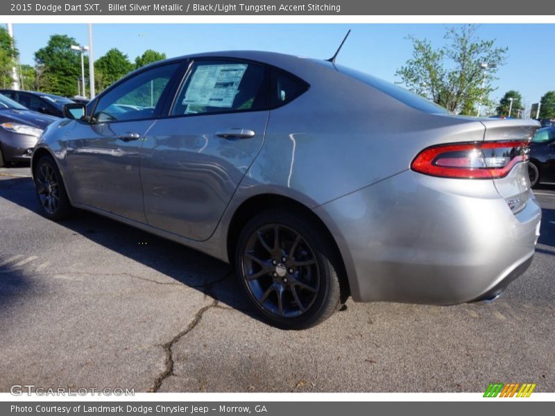 Billet Silver Metallic / Black/Light Tungsten Accent Stitching 2015 Dodge Dart SXT