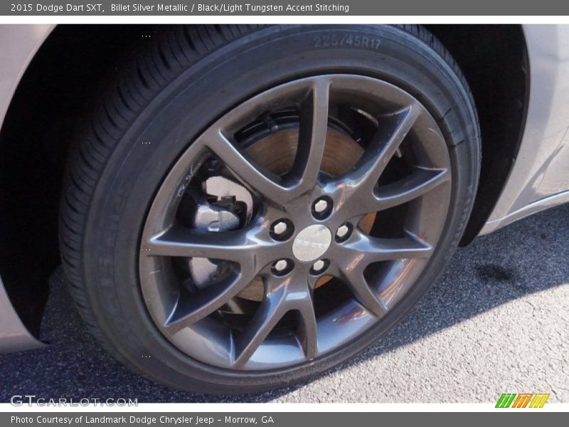 Billet Silver Metallic / Black/Light Tungsten Accent Stitching 2015 Dodge Dart SXT