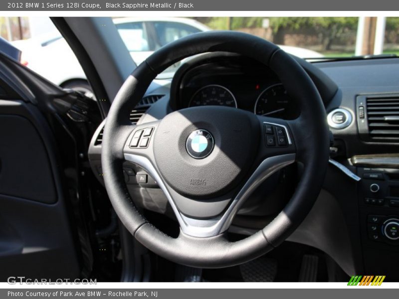 Black Sapphire Metallic / Black 2012 BMW 1 Series 128i Coupe