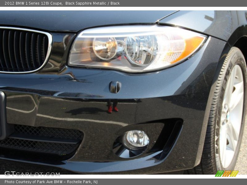 Black Sapphire Metallic / Black 2012 BMW 1 Series 128i Coupe