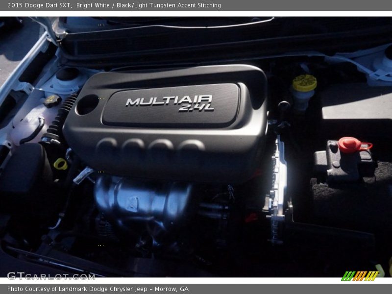 Bright White / Black/Light Tungsten Accent Stitching 2015 Dodge Dart SXT