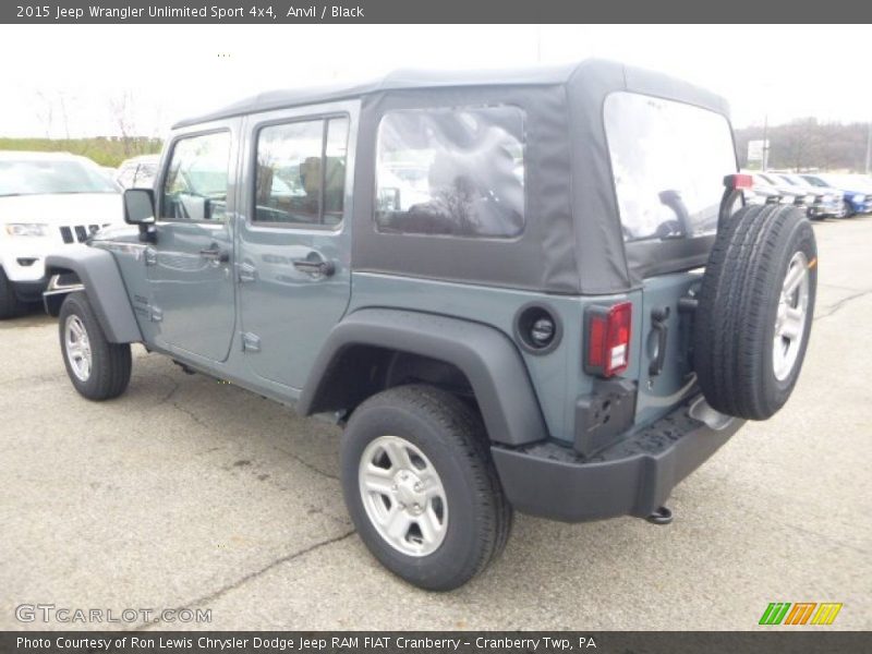 Anvil / Black 2015 Jeep Wrangler Unlimited Sport 4x4