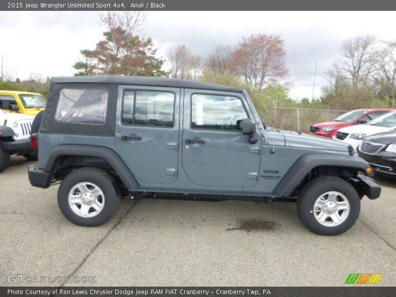 Anvil / Black 2015 Jeep Wrangler Unlimited Sport 4x4