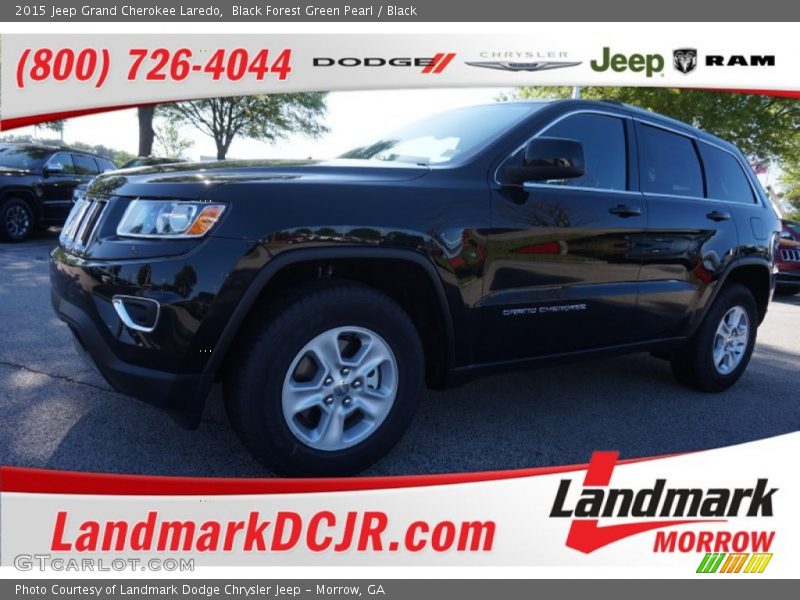 Black Forest Green Pearl / Black 2015 Jeep Grand Cherokee Laredo