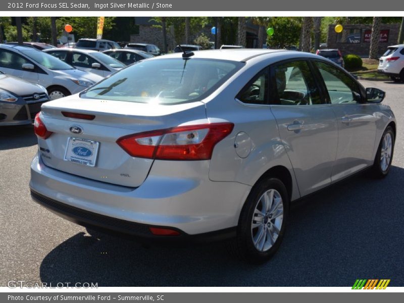 Ingot Silver Metallic / Stone 2012 Ford Focus SEL Sedan