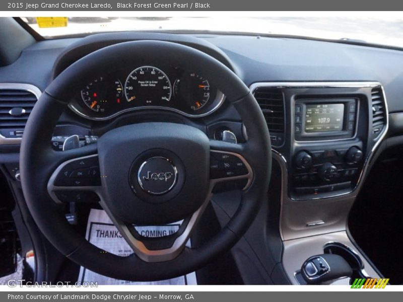 Black Forest Green Pearl / Black 2015 Jeep Grand Cherokee Laredo