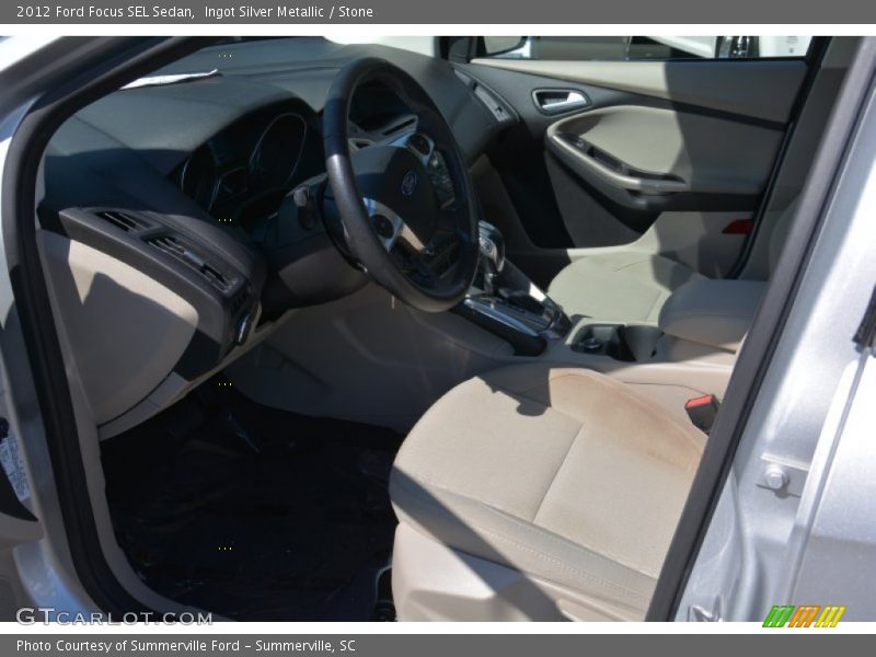Ingot Silver Metallic / Stone 2012 Ford Focus SEL Sedan