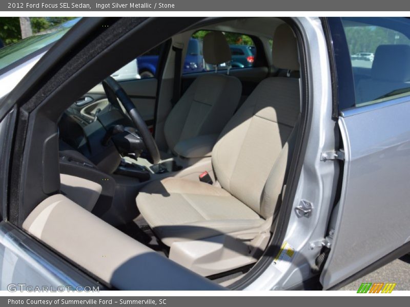 Ingot Silver Metallic / Stone 2012 Ford Focus SEL Sedan