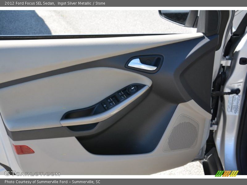 Ingot Silver Metallic / Stone 2012 Ford Focus SEL Sedan