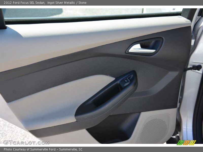 Ingot Silver Metallic / Stone 2012 Ford Focus SEL Sedan