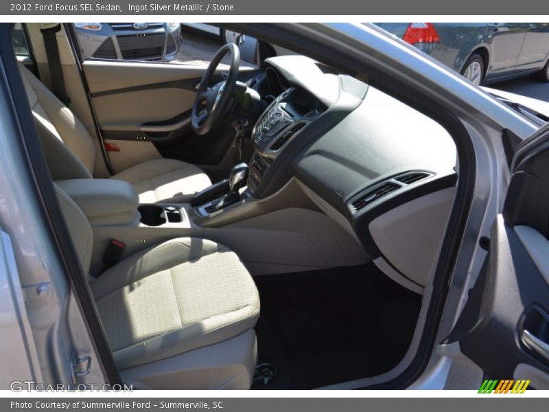 Ingot Silver Metallic / Stone 2012 Ford Focus SEL Sedan