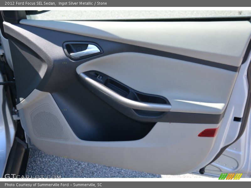 Ingot Silver Metallic / Stone 2012 Ford Focus SEL Sedan