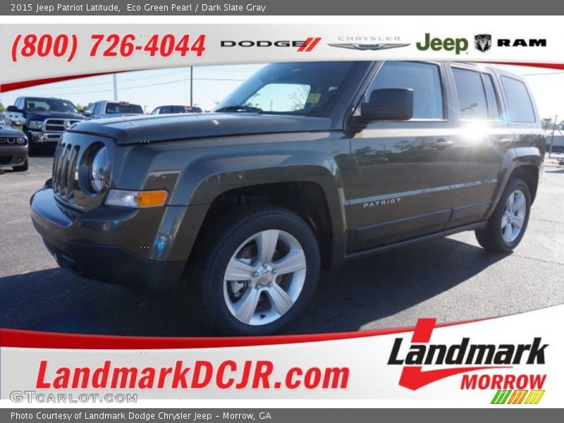 Eco Green Pearl / Dark Slate Gray 2015 Jeep Patriot Latitude